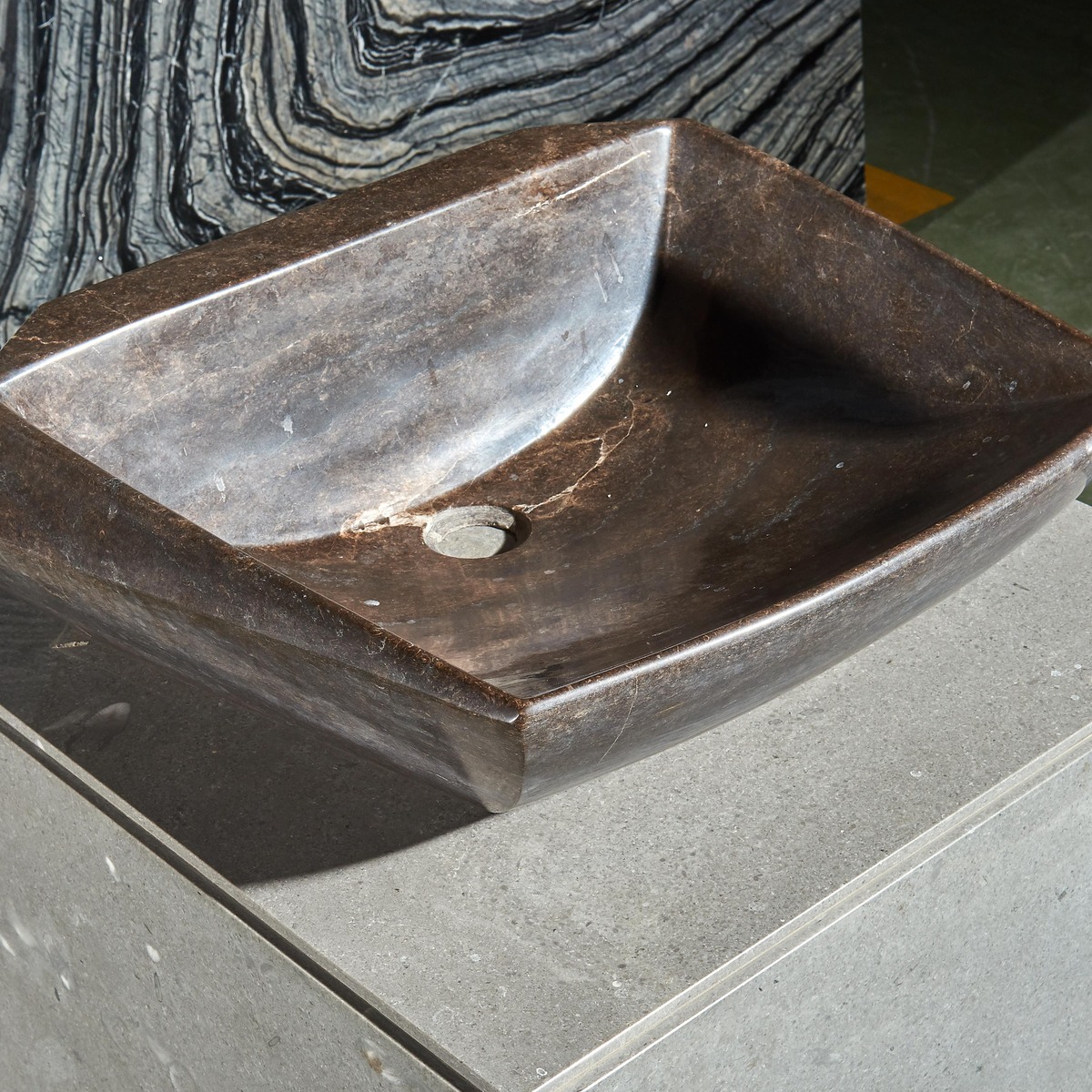 Black Coffee Marble Basin