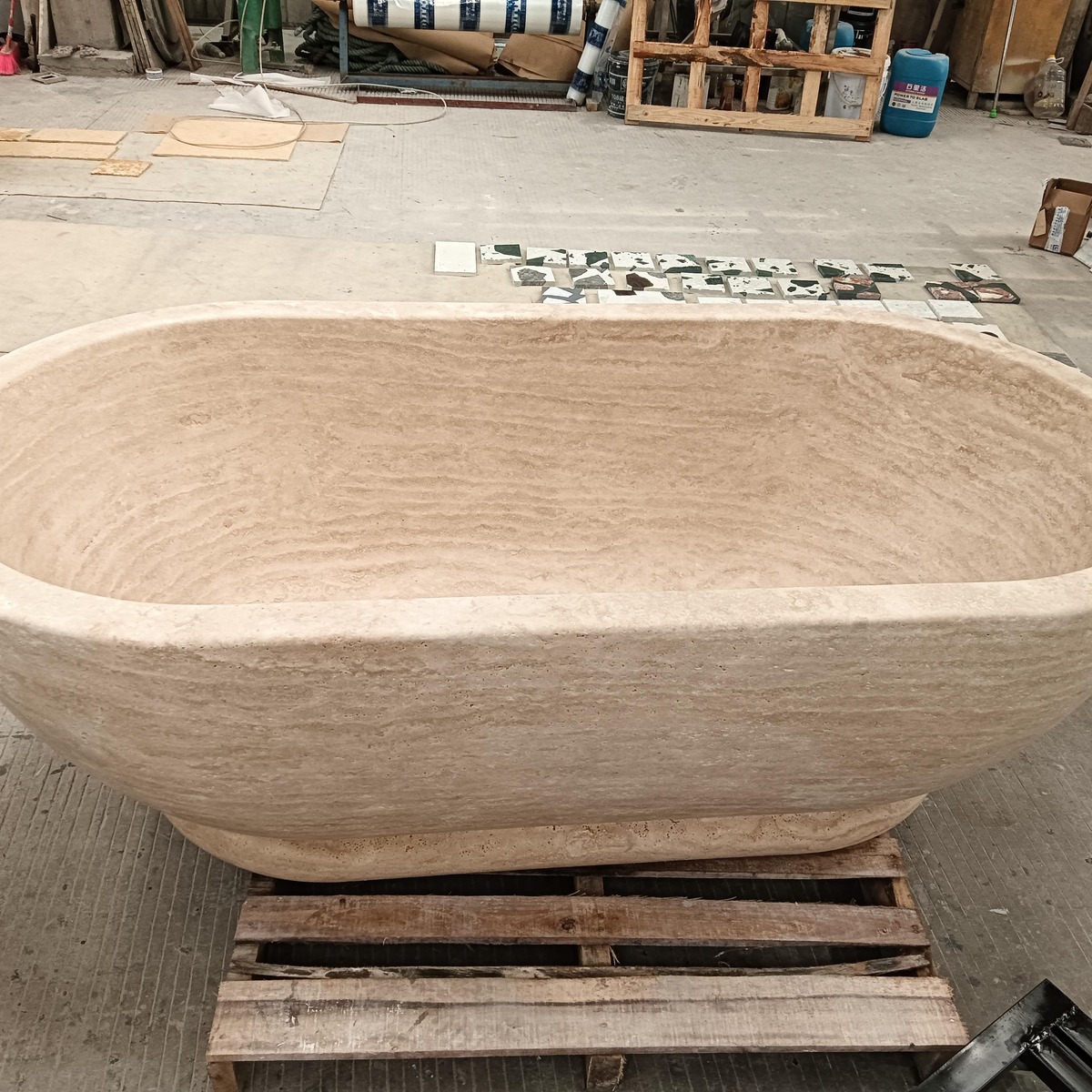 Travertine Bathtub