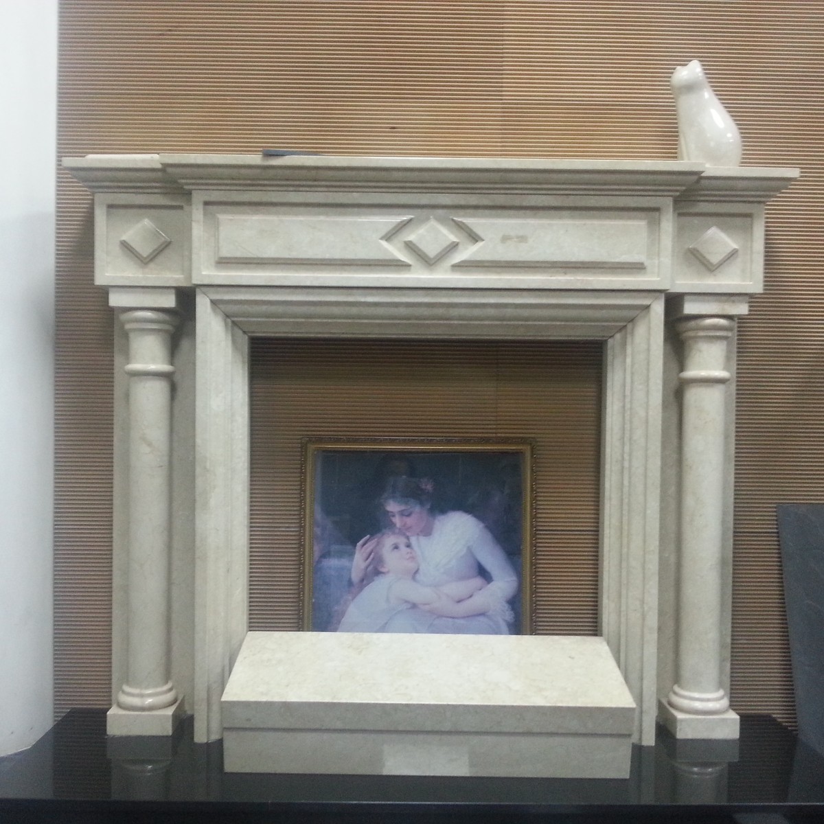 F-072 Italian Beige Fireplace