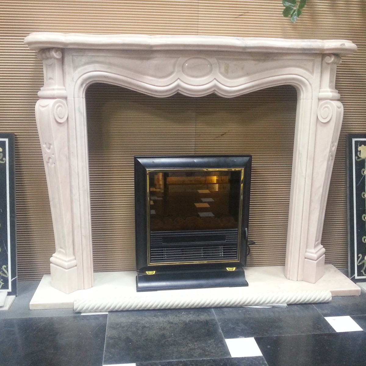 F-075 Sunset Red Fireplace