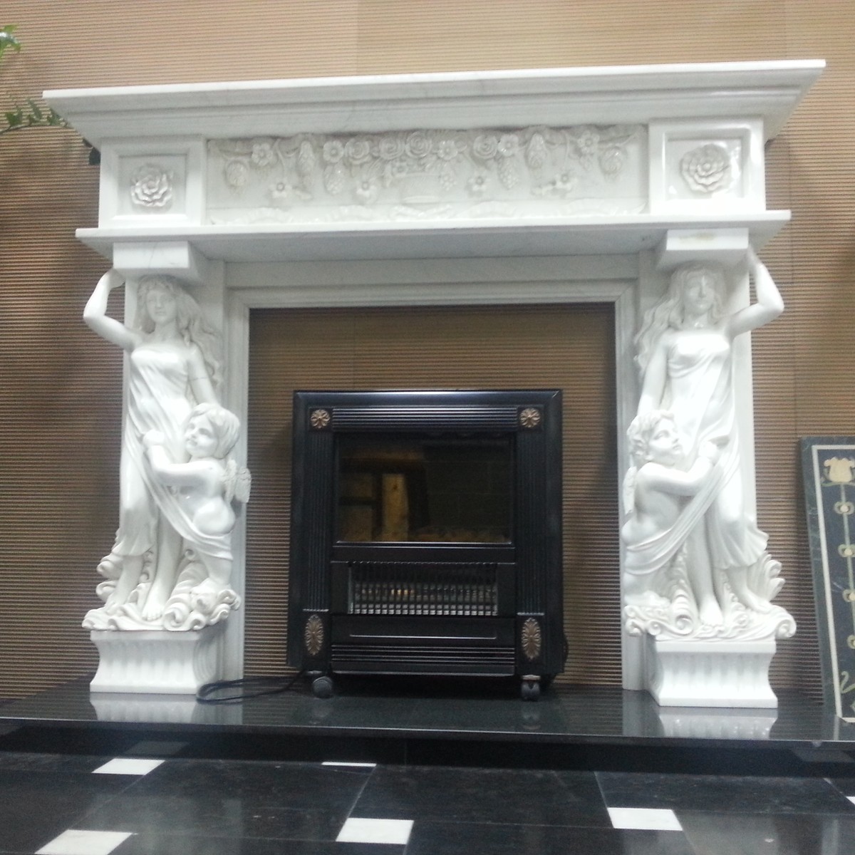 F-059 Italian Beige Fireplace