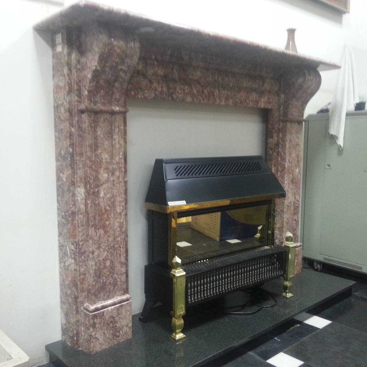 F-046 Cinder Red Fireplace