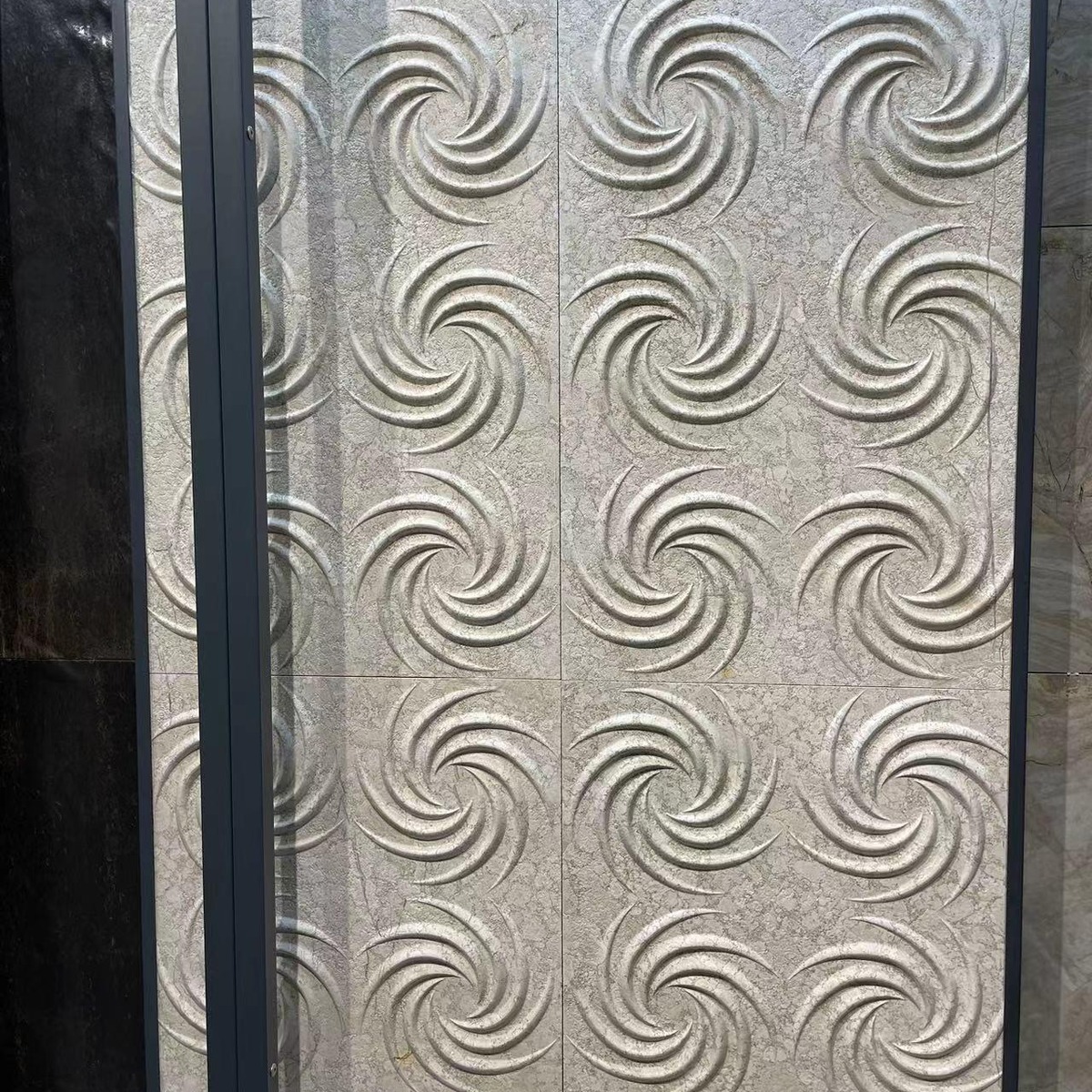 Golden Sand Beige Swirl Panel