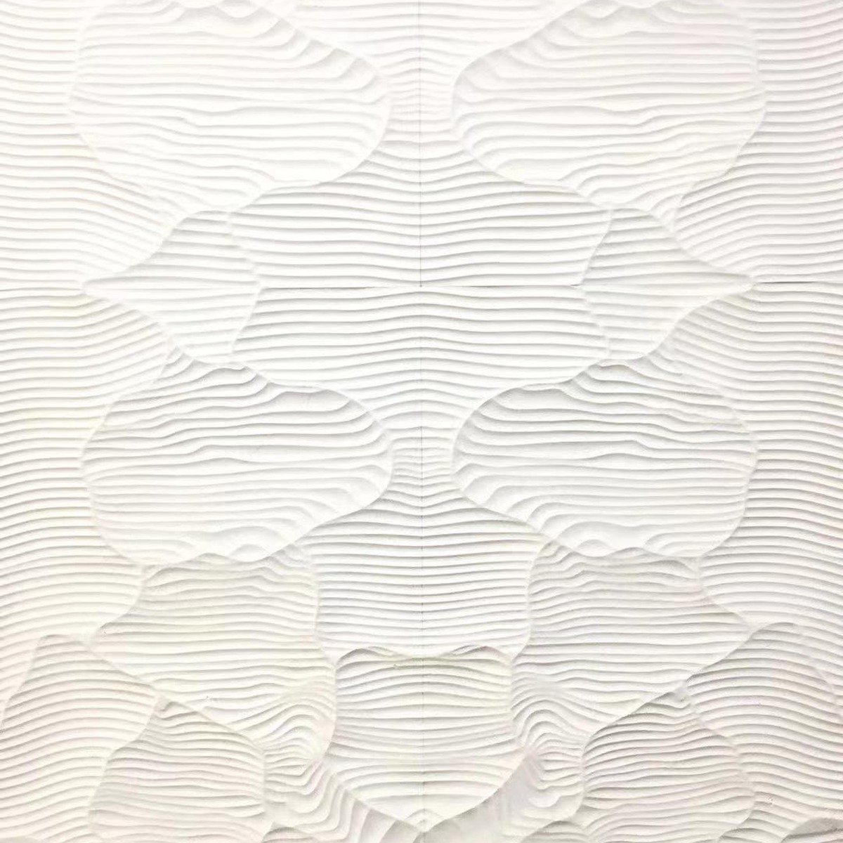 White Sand Beige Linear Relief Panel
